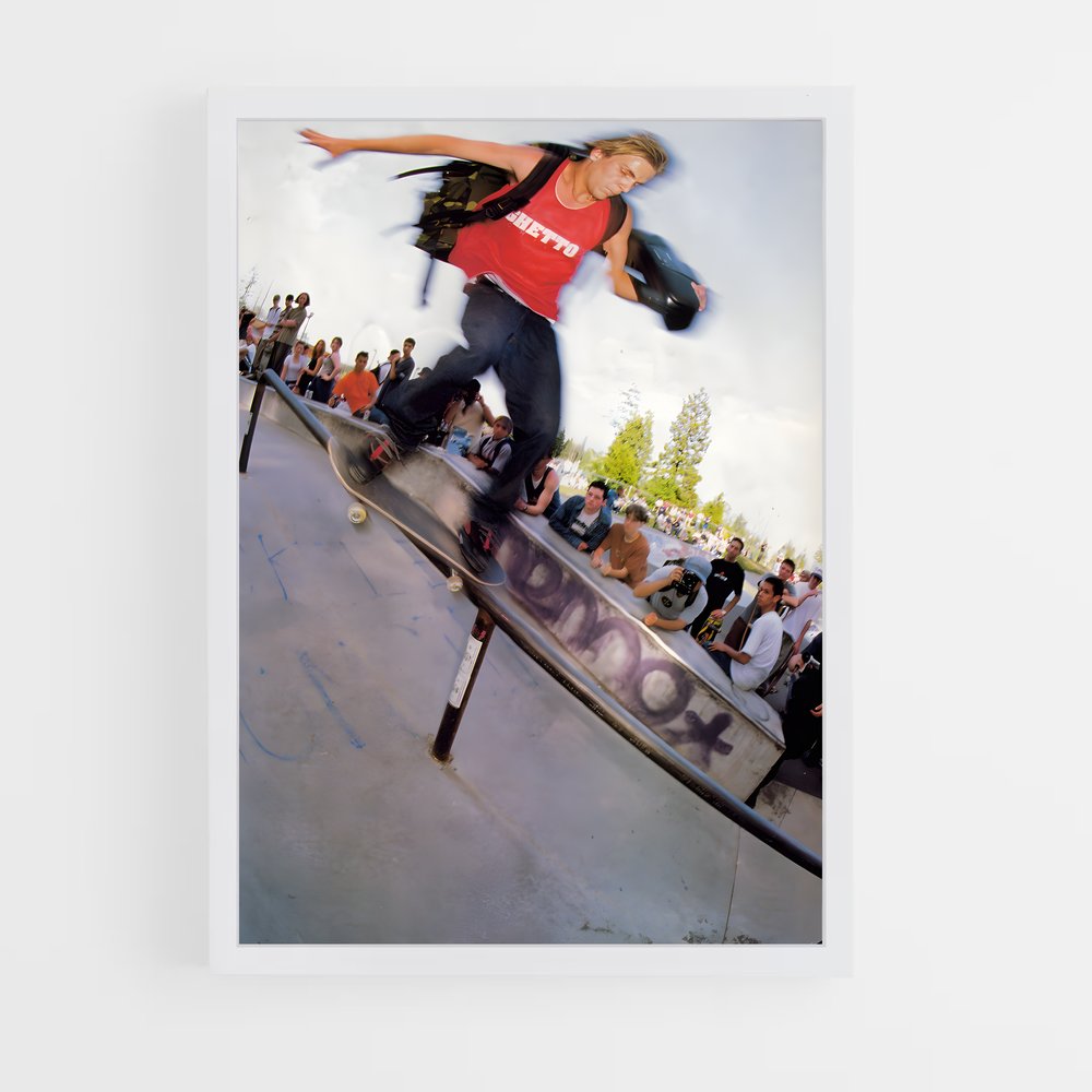 Poster Trickster sur Rail – affiche Skateboard (vue 3)